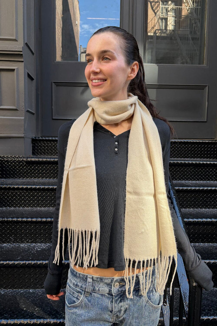 Tassel Scarf | Ivory