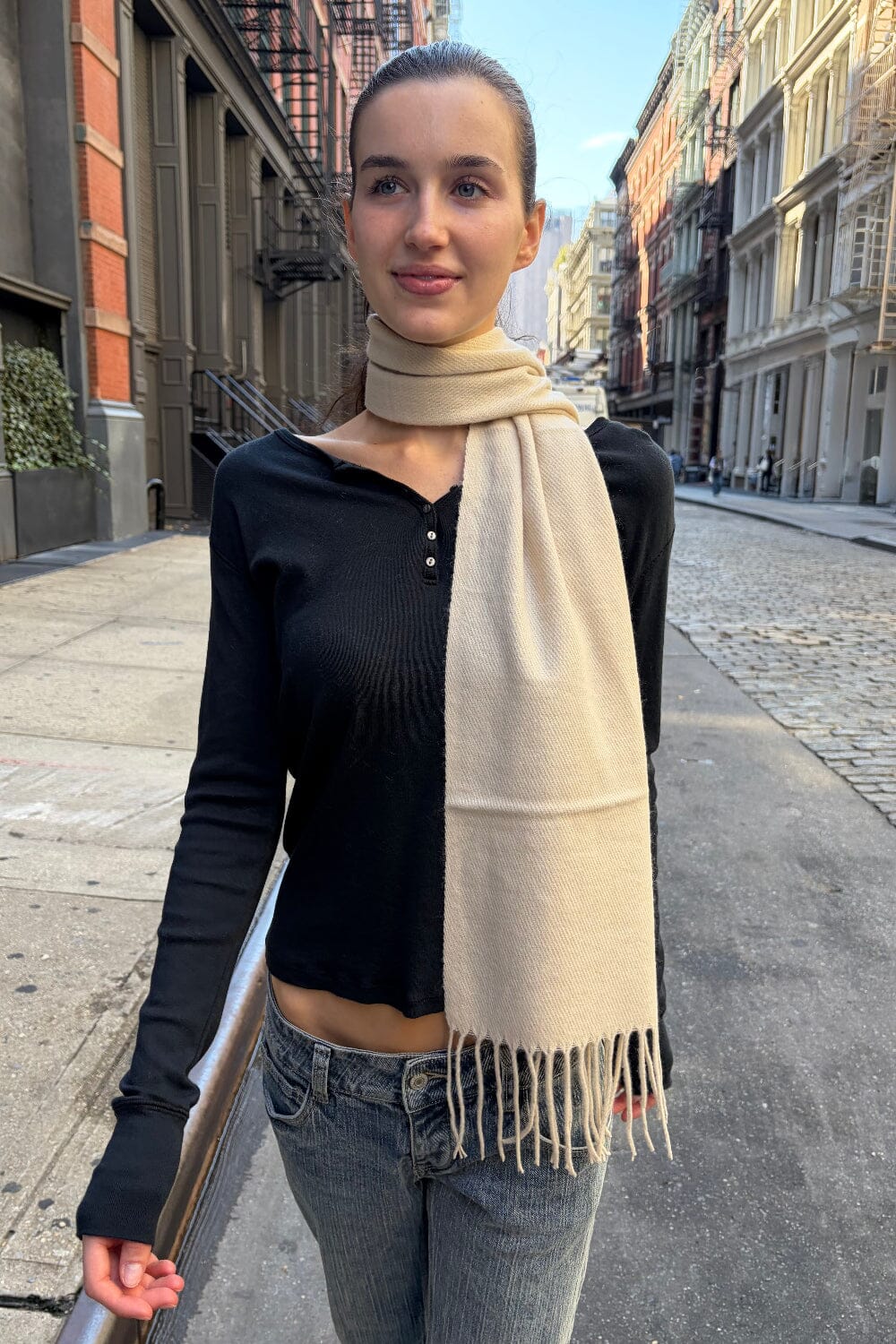 Tassel Scarf | Ivory