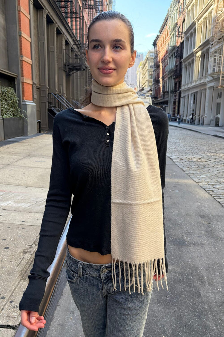 Tassel Scarf | Ivory