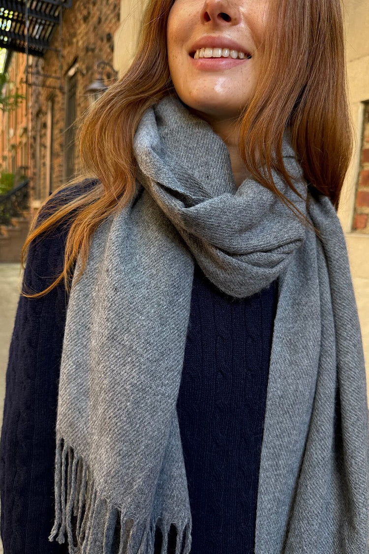 Tassel Scarf | Dark Grey
