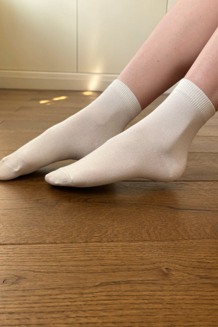 Basic Socks | Natural White