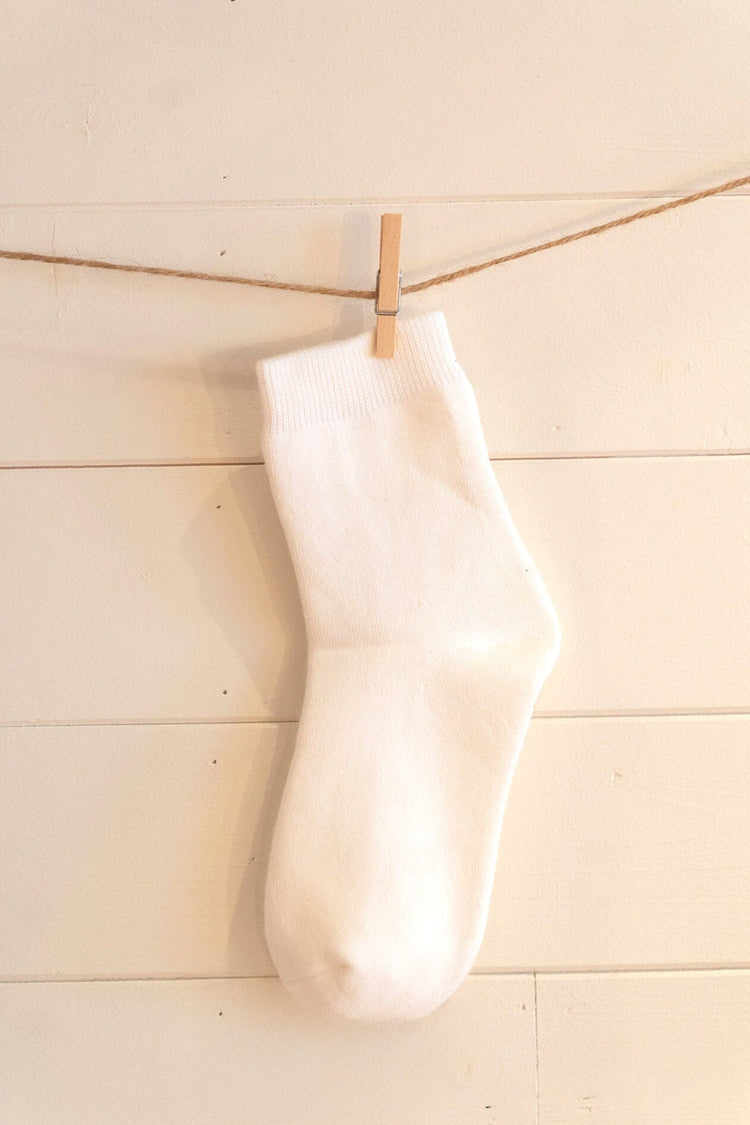 Basic Socks | Natural White
