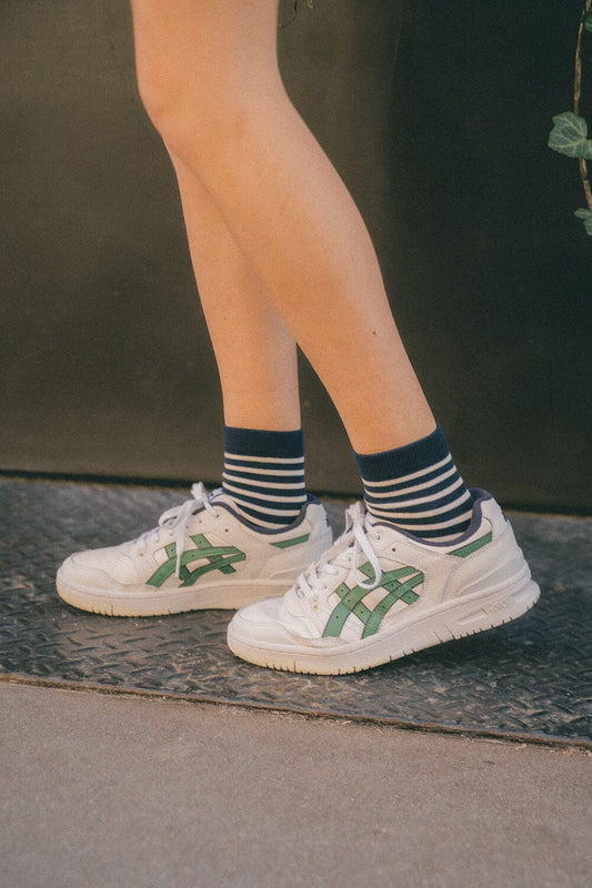 Navy And White Stripes