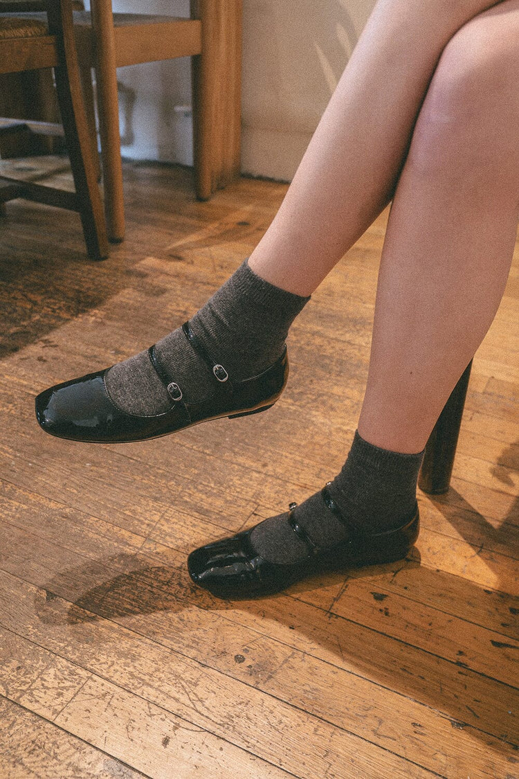 Basic Socks | Dark Heather Grey