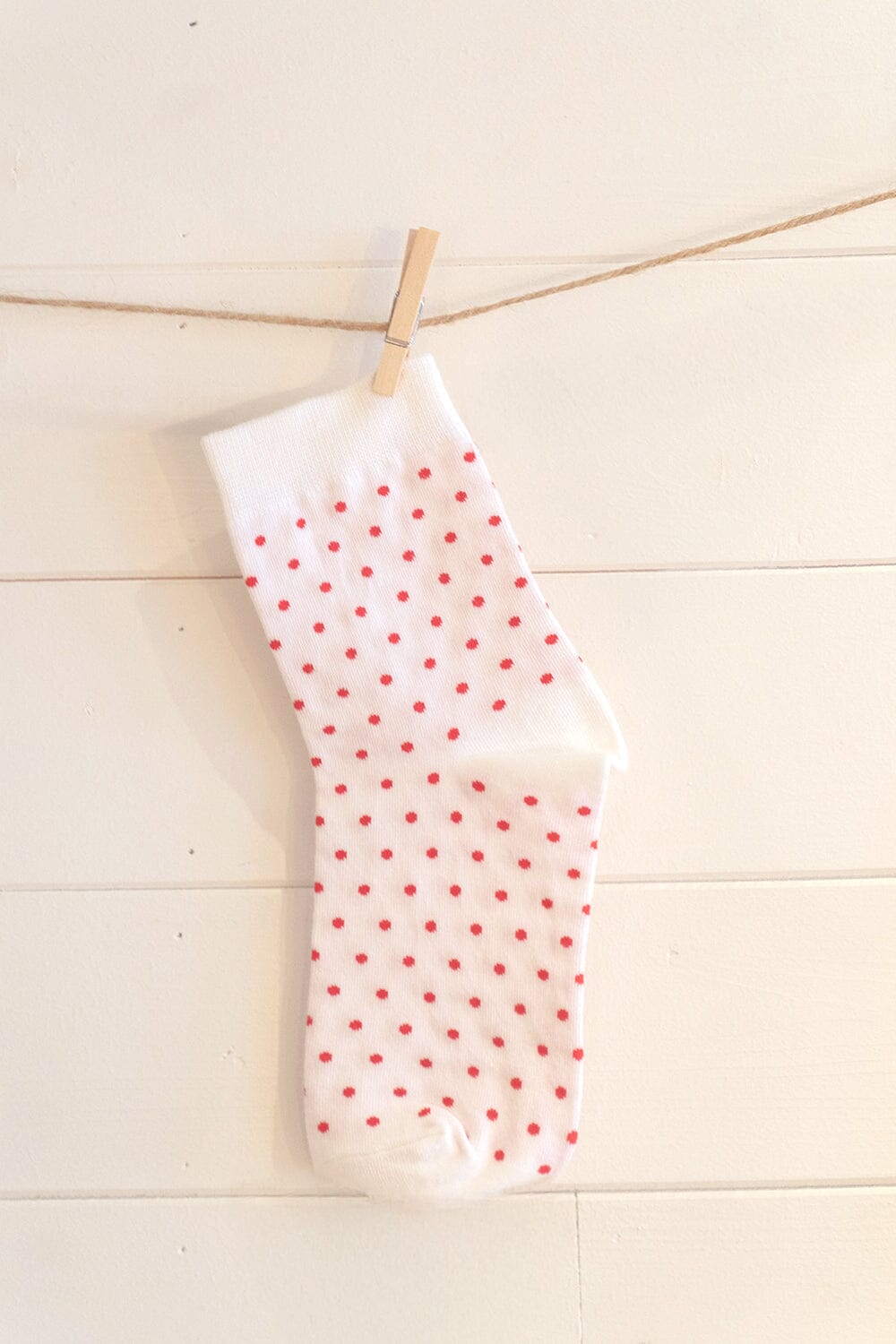 White and Red Polka Dots
