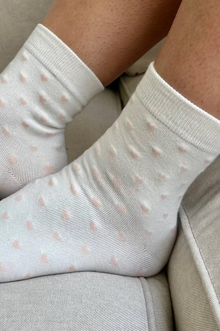 Heart Socks | White