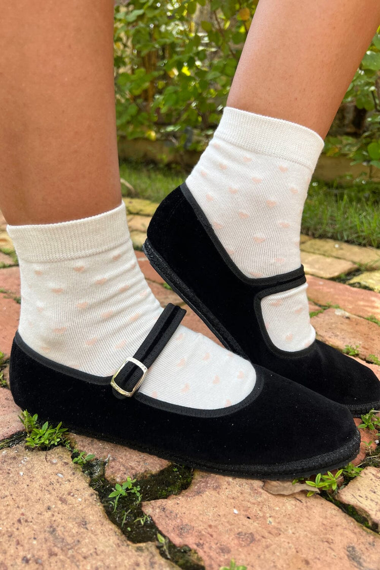 Heart Socks | White