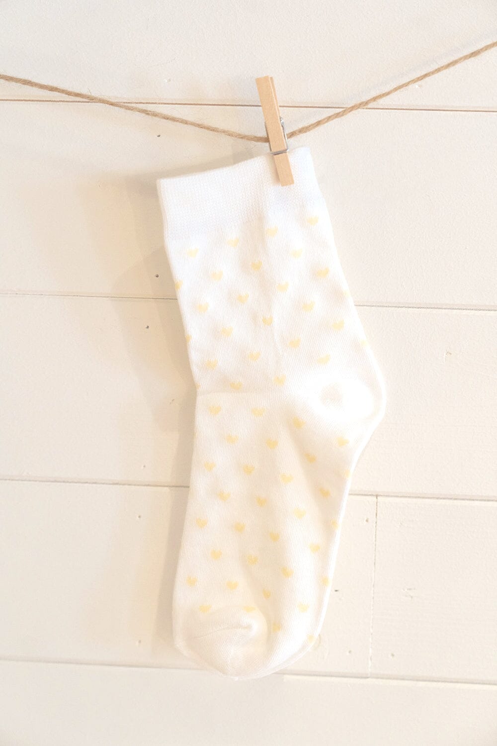 White With Yellow Hearts