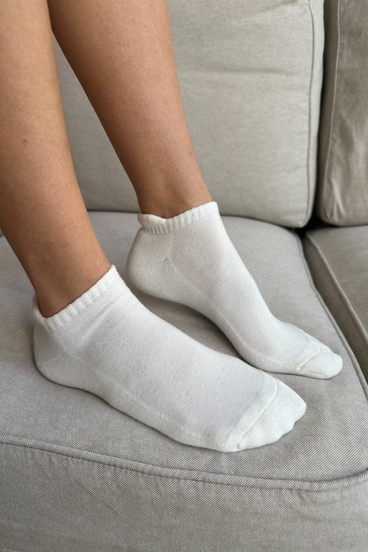 Basic Ankle Socks | Natural White