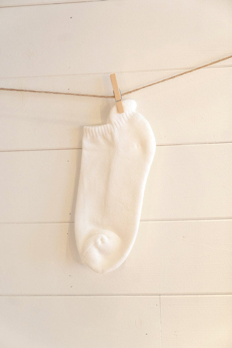 Basic Ankle Socks | Natural White