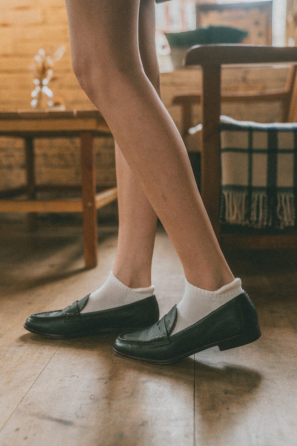 Basic Ankle Socks | Natural White