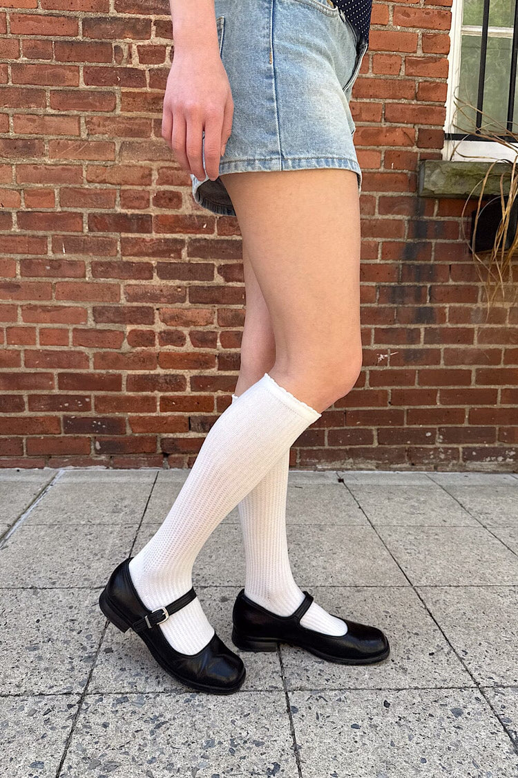 White Long Socks | White