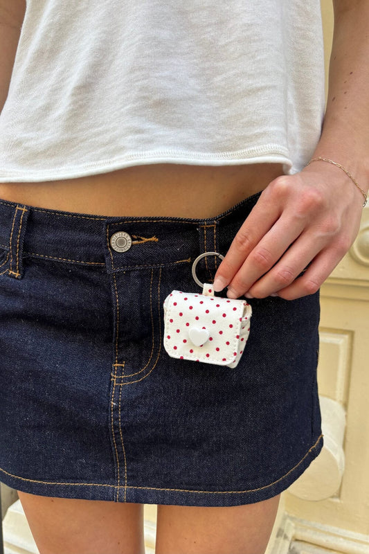 White and Red Polka Dots