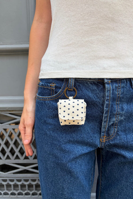 Ivory Navy Hearts