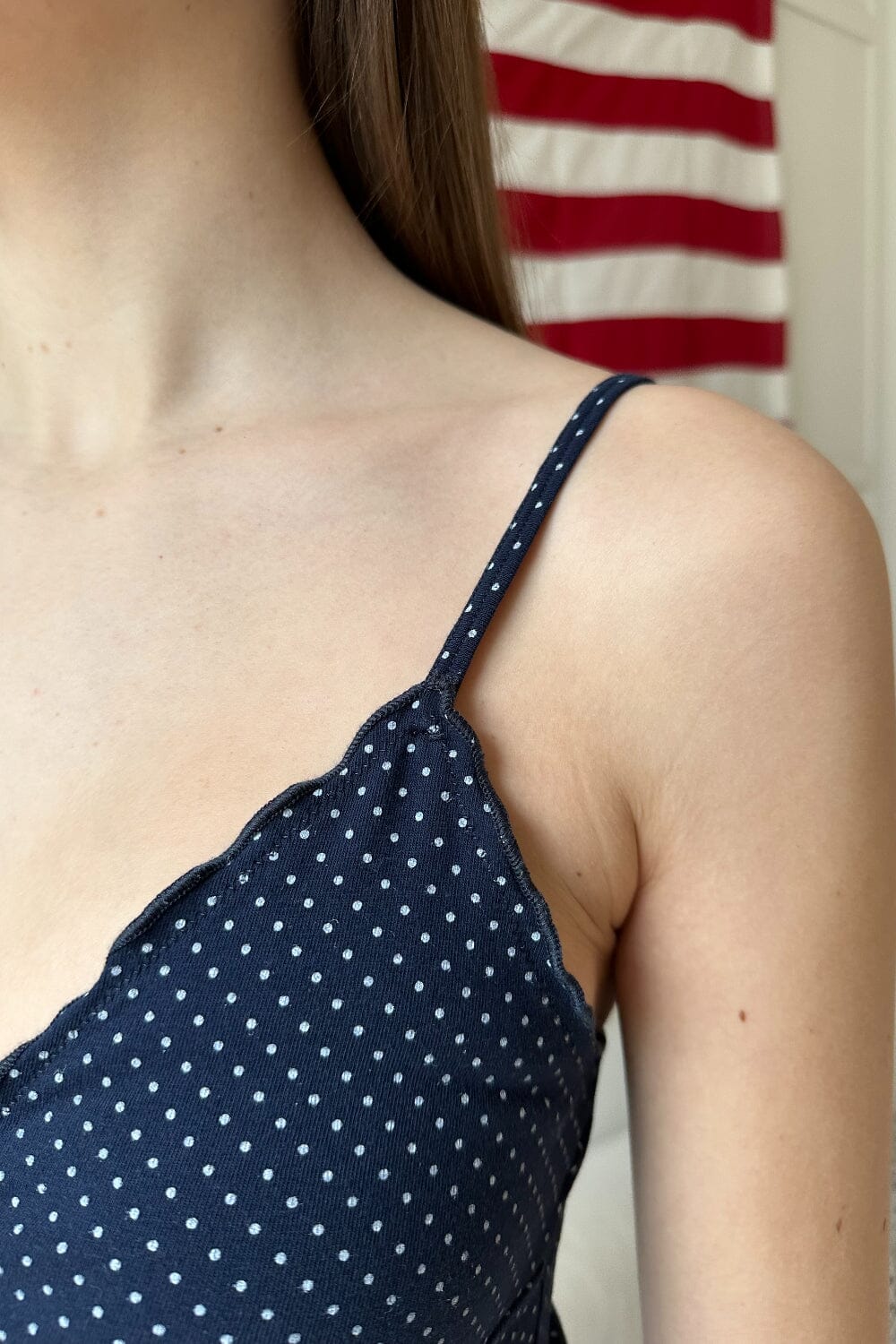 Navy White Polka Dots / XS/S