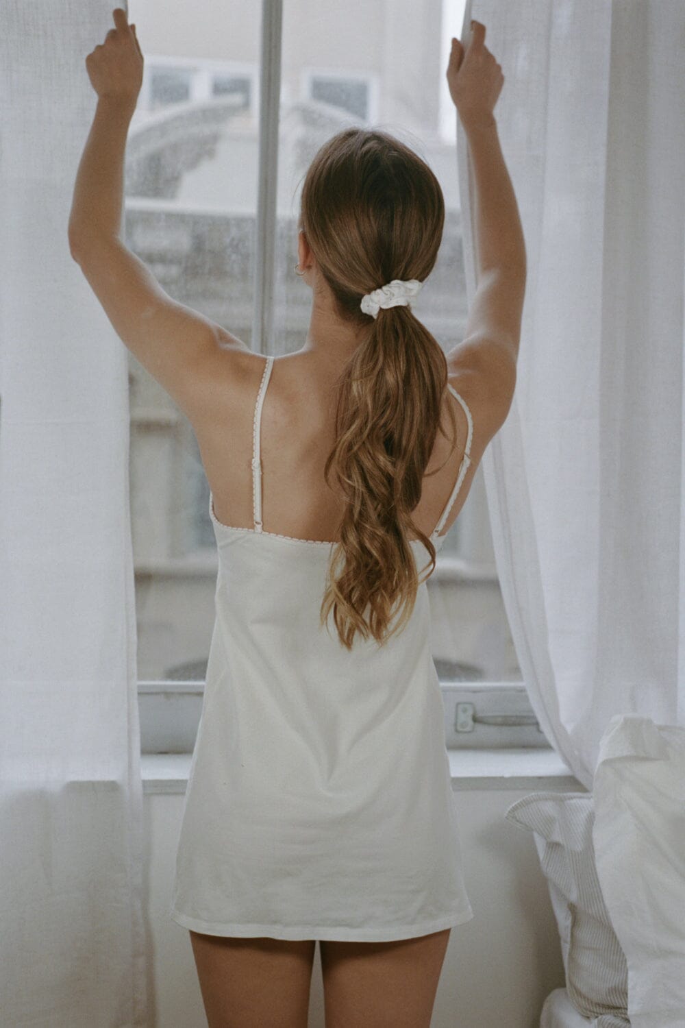 brandy melville white karla dress Mirabelle Eyelet UK Spaghetti Strap Ruffle Dress With Buttons Down Detailing Brandy Melville | Dresses |