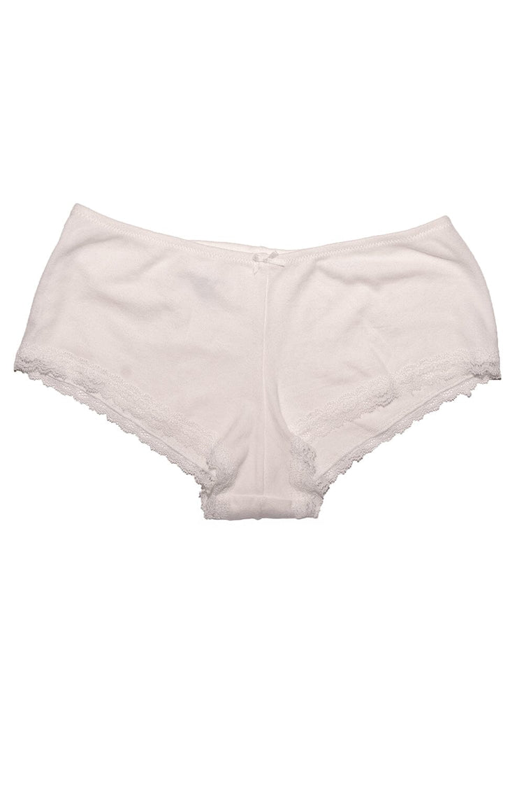 Lace Boyshort Underwear | White / XS/S