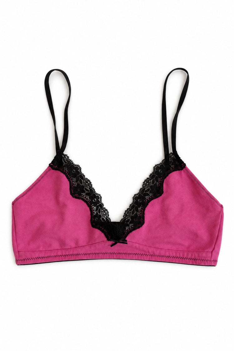 Lace Bra | Bright Pink / XS/S