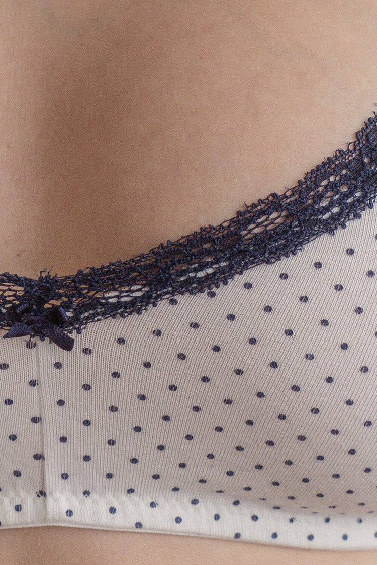 Polka Dots Lace Bra