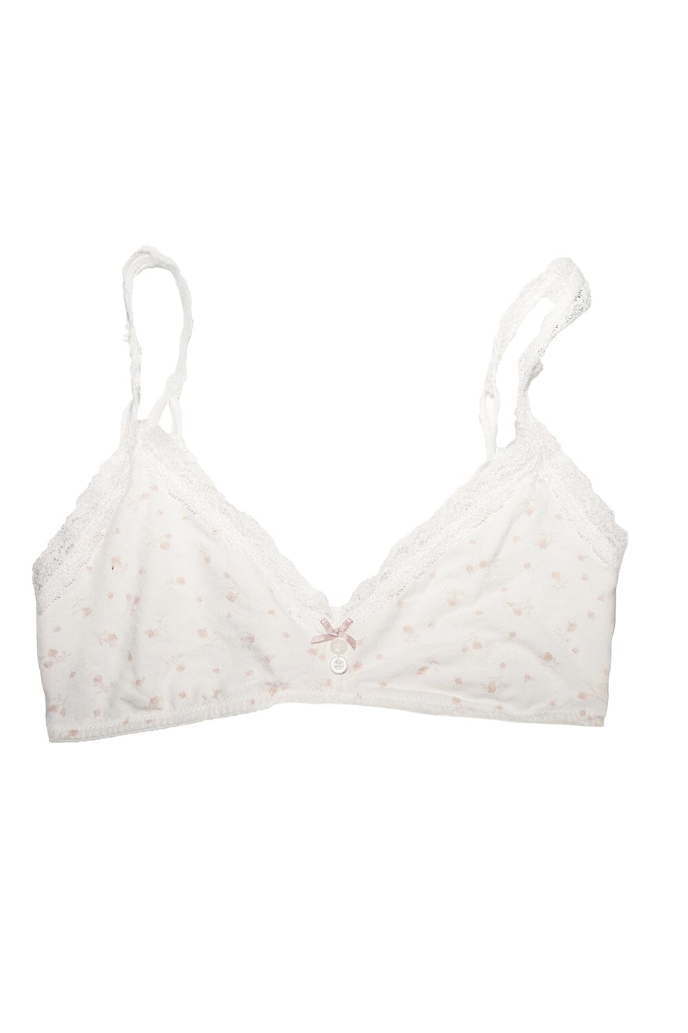 White with Pink Roses / XS/S