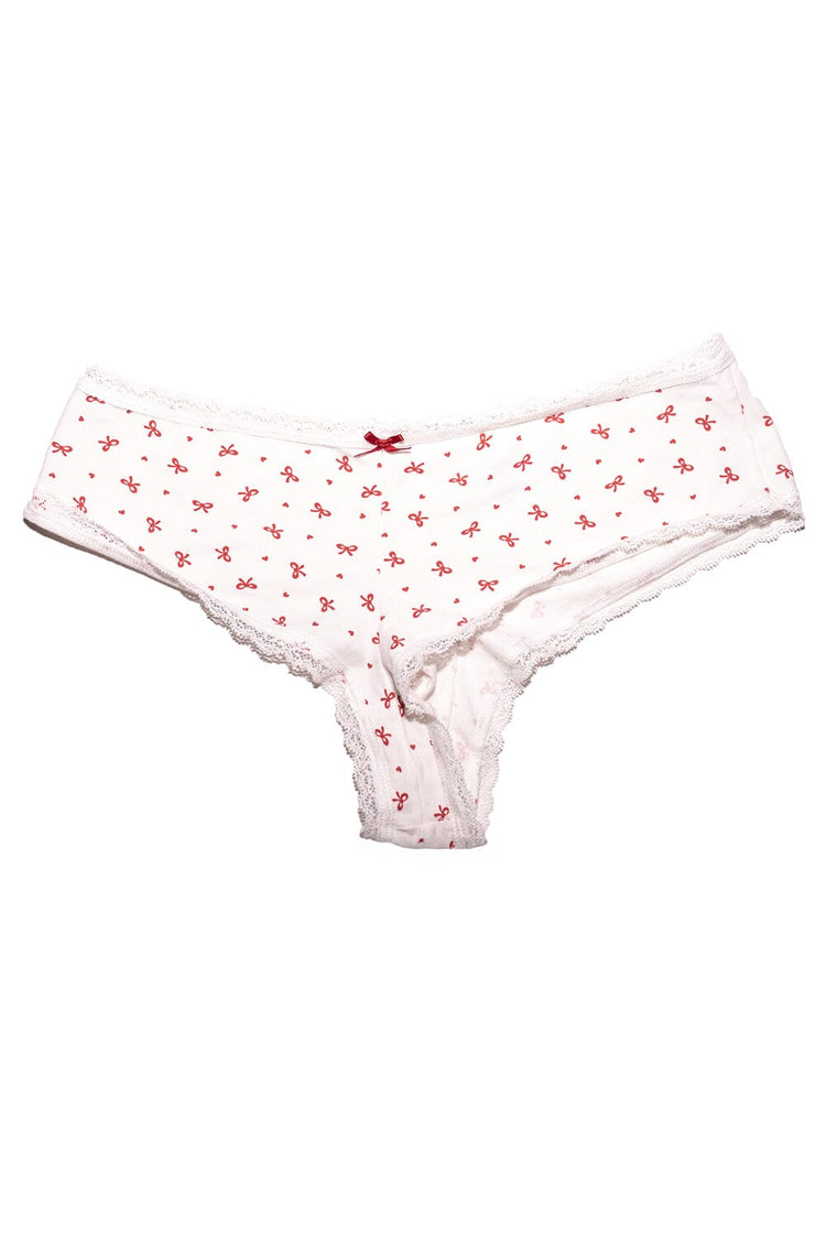 Bows & Heart Underwear | Red Bows and Heart / XS/S