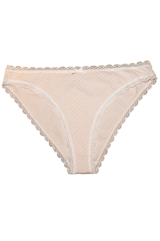 Pink and White Polka Dots / XS/S