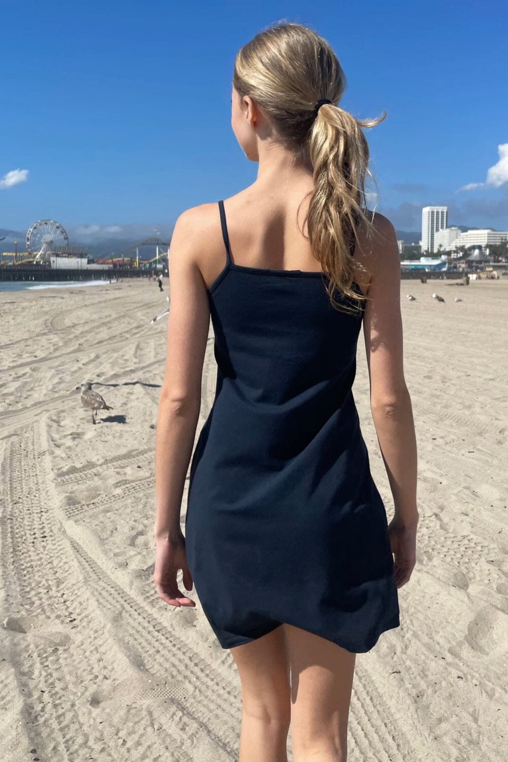 Brandy Melville Arianna Dress with Levis Flare Jeans