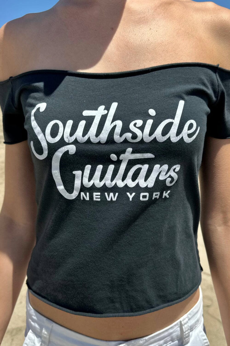 Bonnie Southside Guitars Crop Top | Black / XS/S