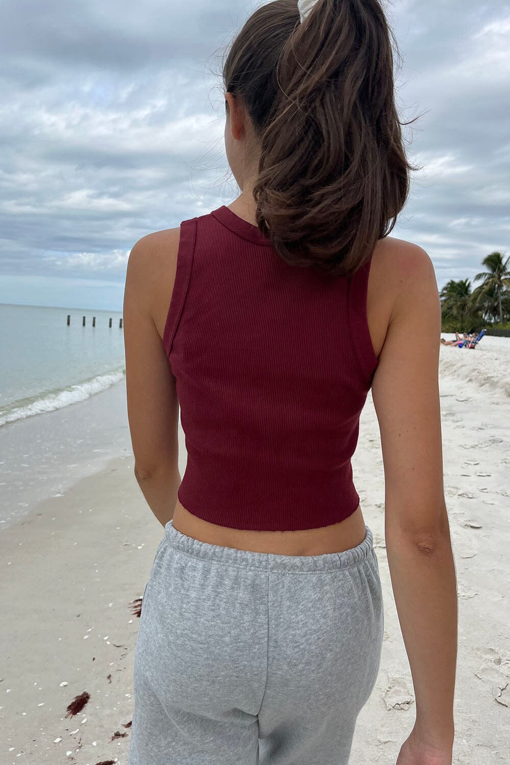 Burgundy / Cropped Fit