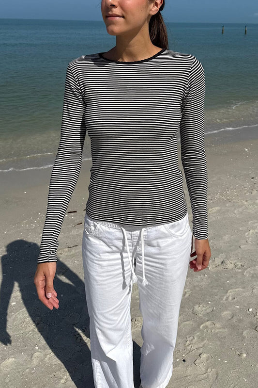 Black with White Stripes / XS/S