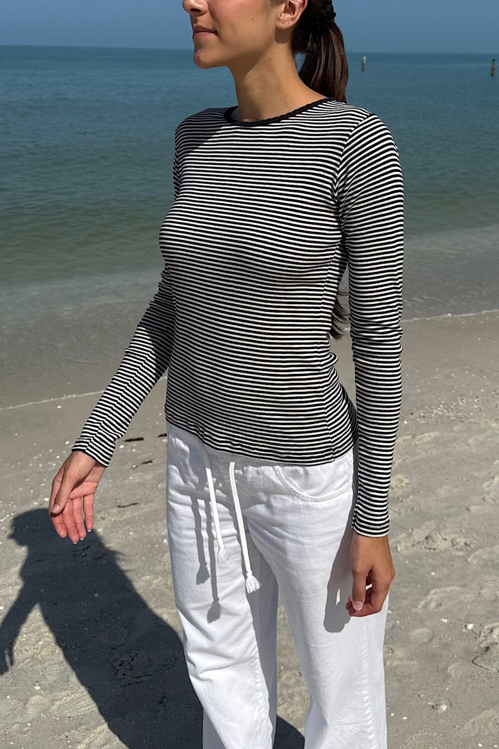 Black with White Stripes / XS/S