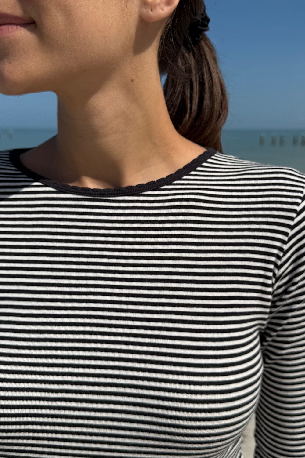 Black with White Stripes / XS/S