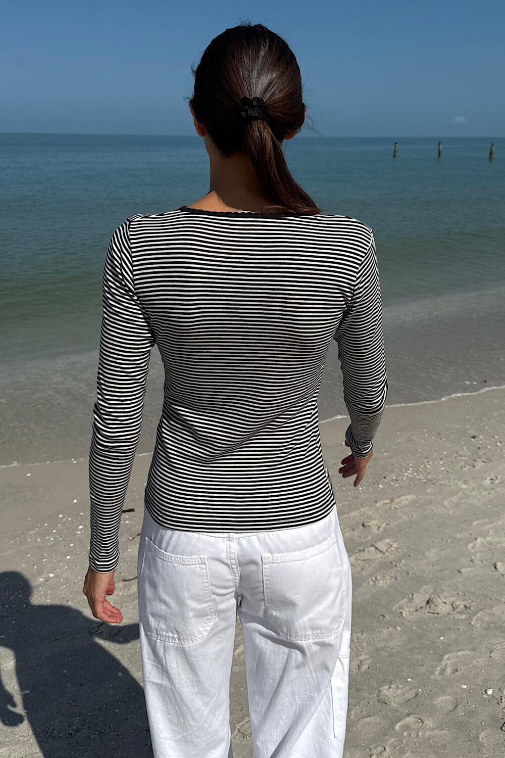 Black with White Stripes / XS/S