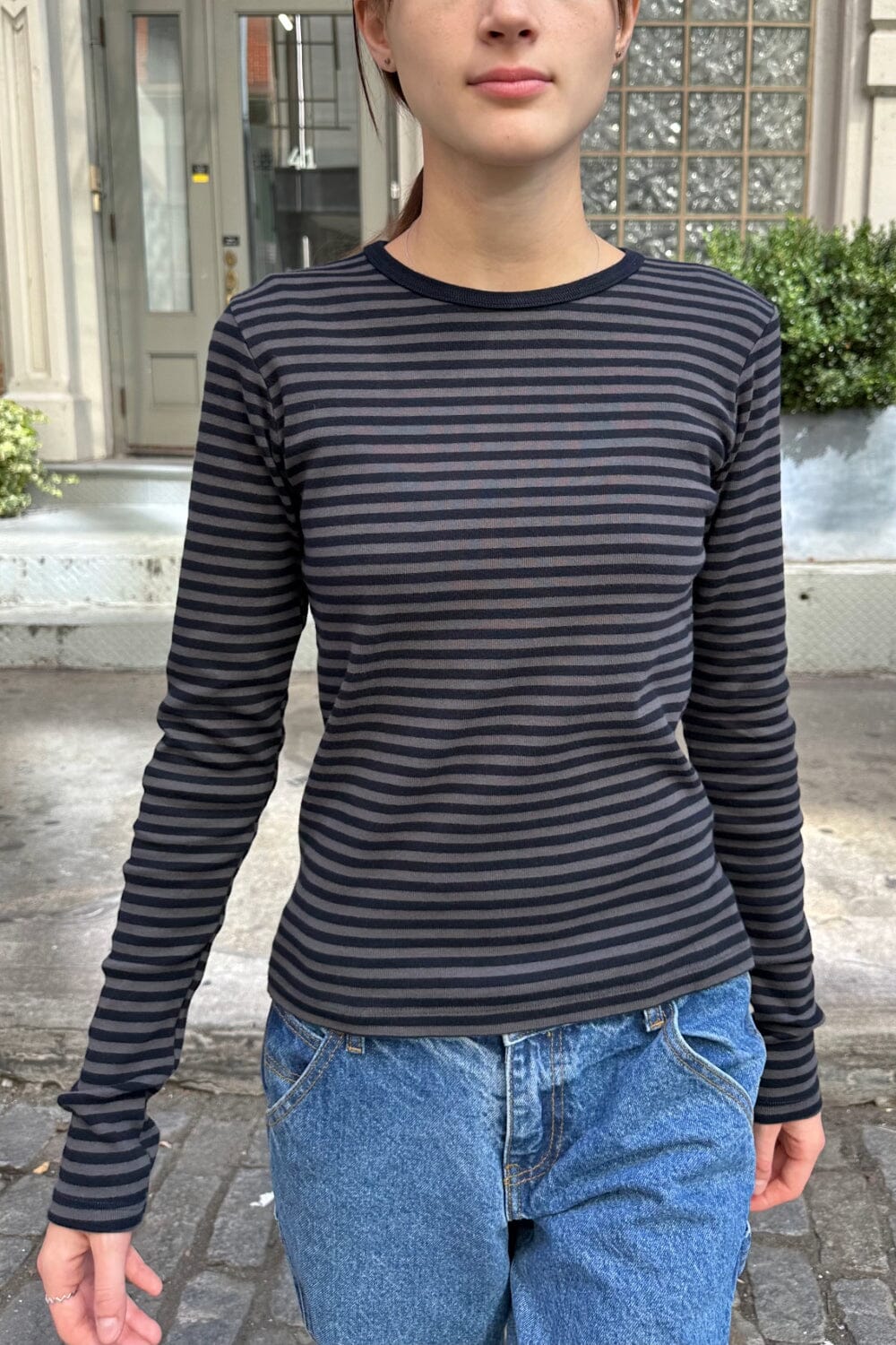 Navy with Grey Stripes / XS/S