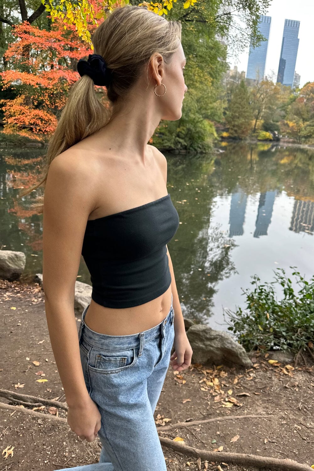Brandy Melville Crop Top Blue - $12 - From Paige
