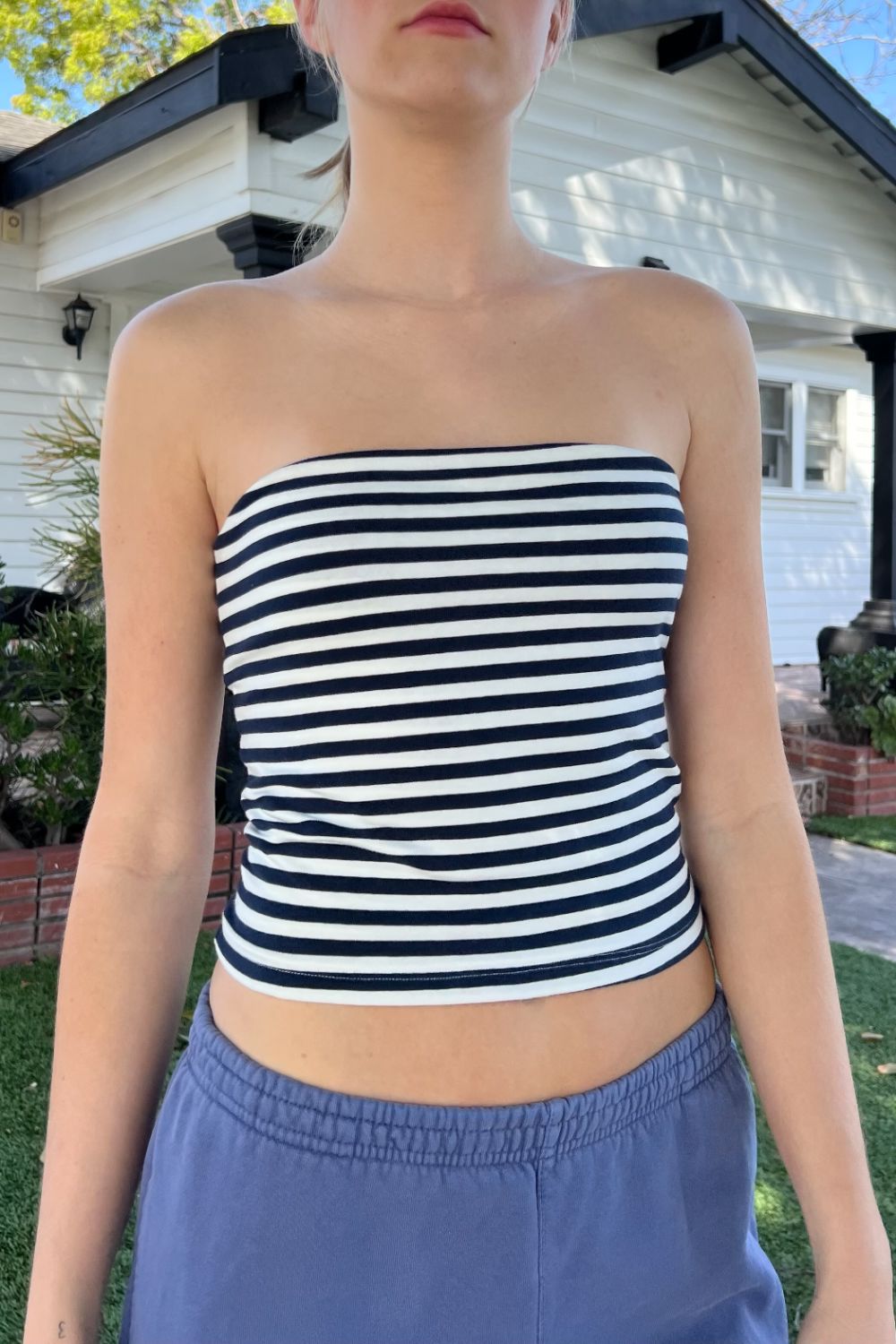 brandy melville yellow tube top