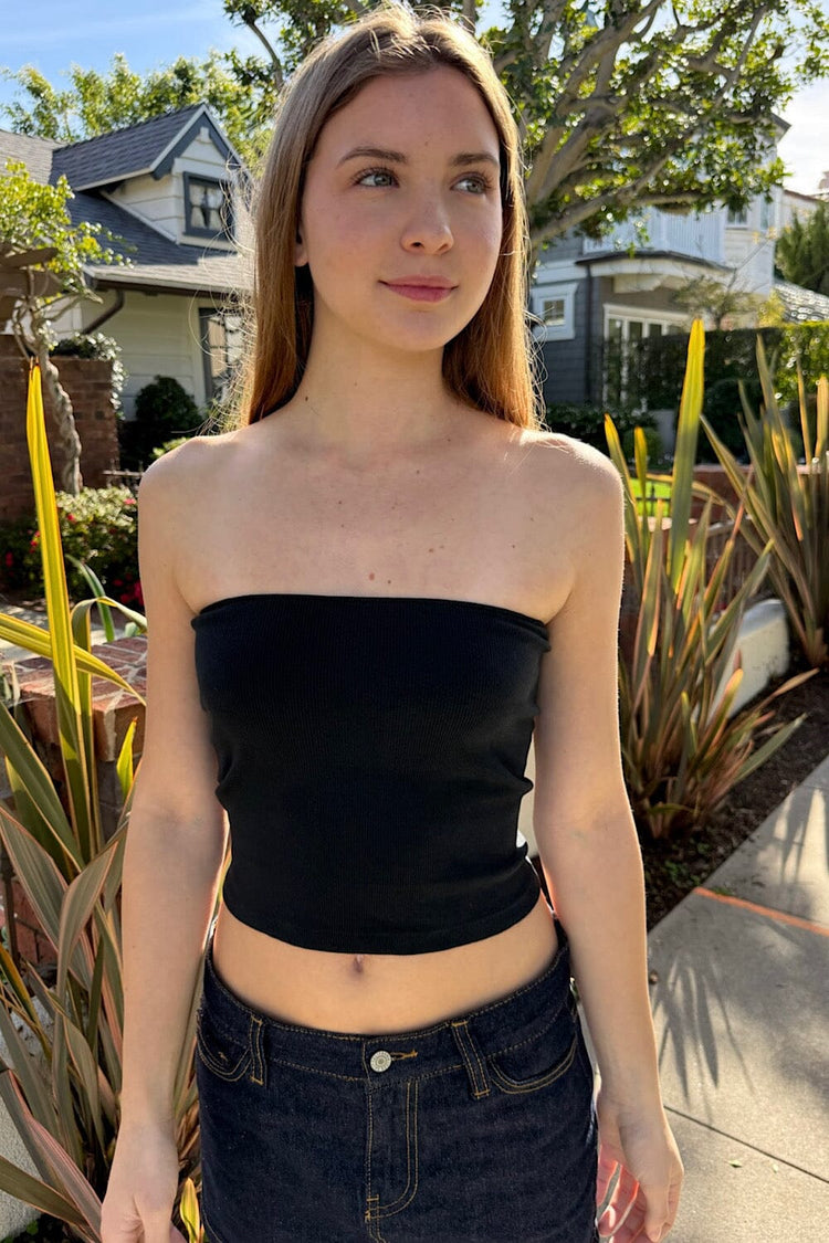 Amelia Crop Top | Black / XS/S