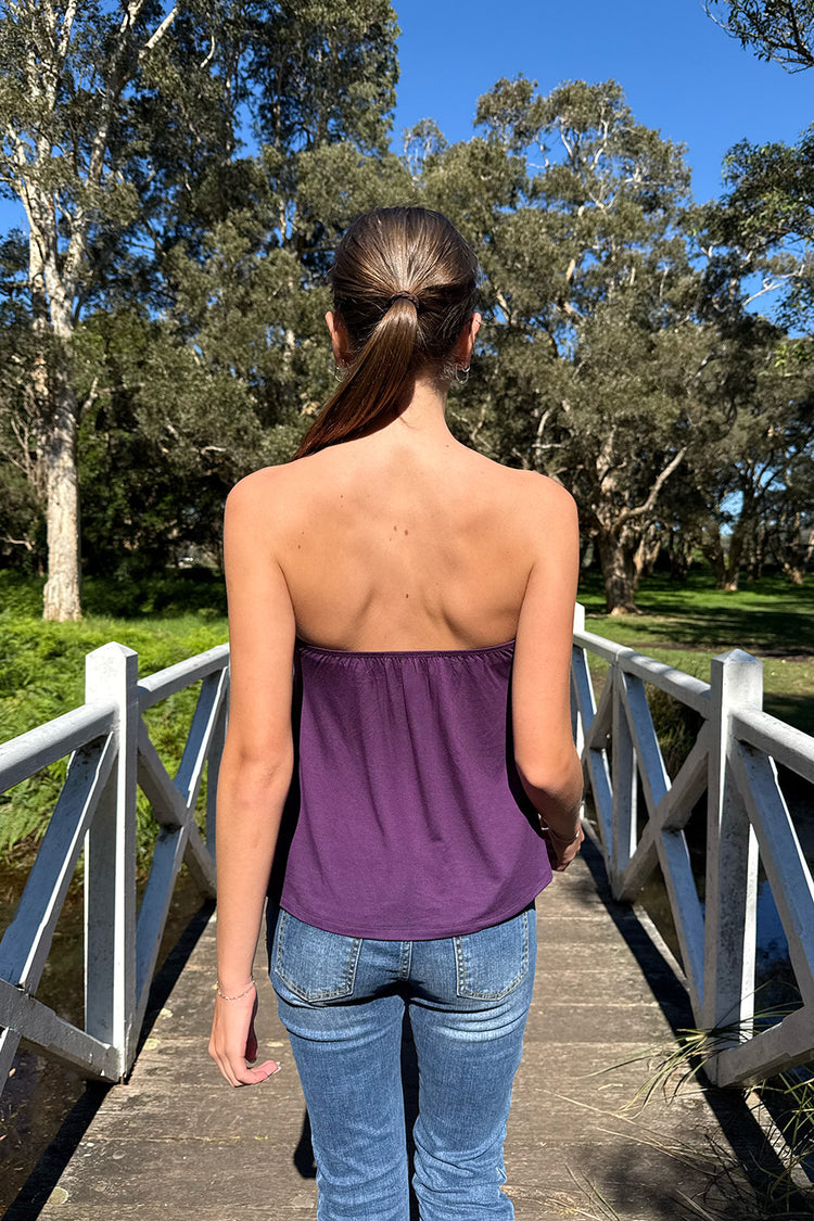 Leona Tube Top | Deep Purple / XS/S