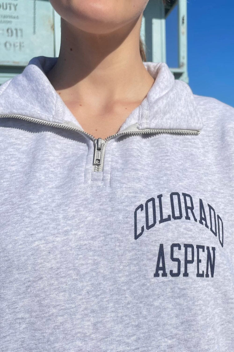 Missy Colorado Aspen Sweatshirt | Light Heather Grey / Oversized Fit