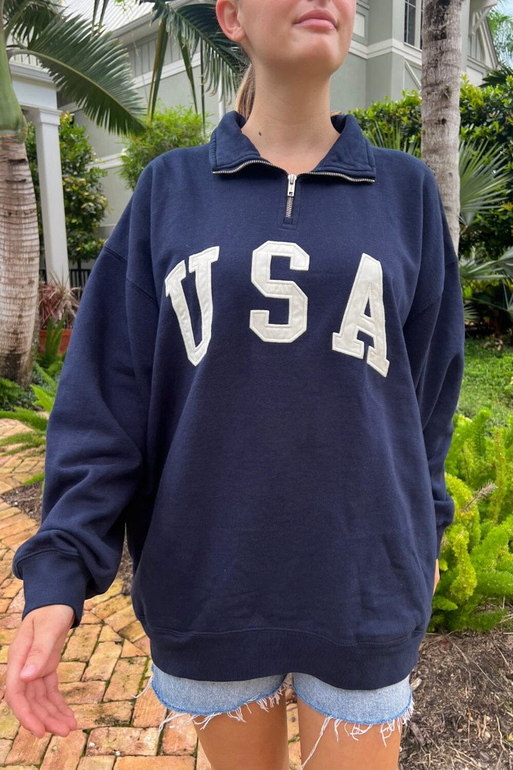 Missy USA Sweatshirt | Navy Blue / Oversize Fit