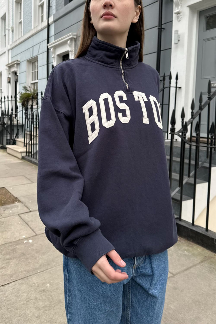 Missy Boston Sweatshirt | Navy Blue / Oversized Fit