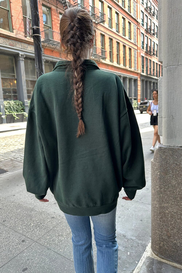Missy Oversized Sweatshirt | Dark Green / Oversized Fit