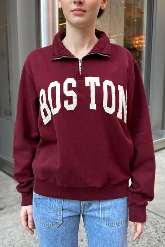 Misty Boston Sweatshirt | Burgundy / S/M