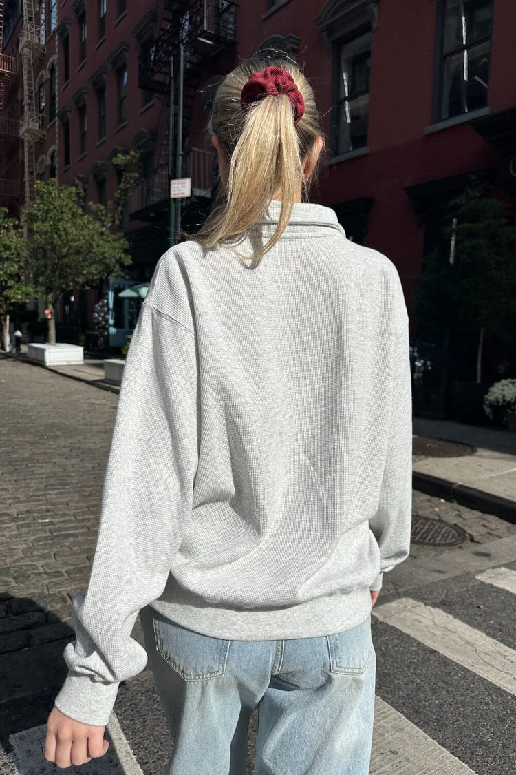 Missy Thermal Pullover | Light Heather Grey / Regular Fit