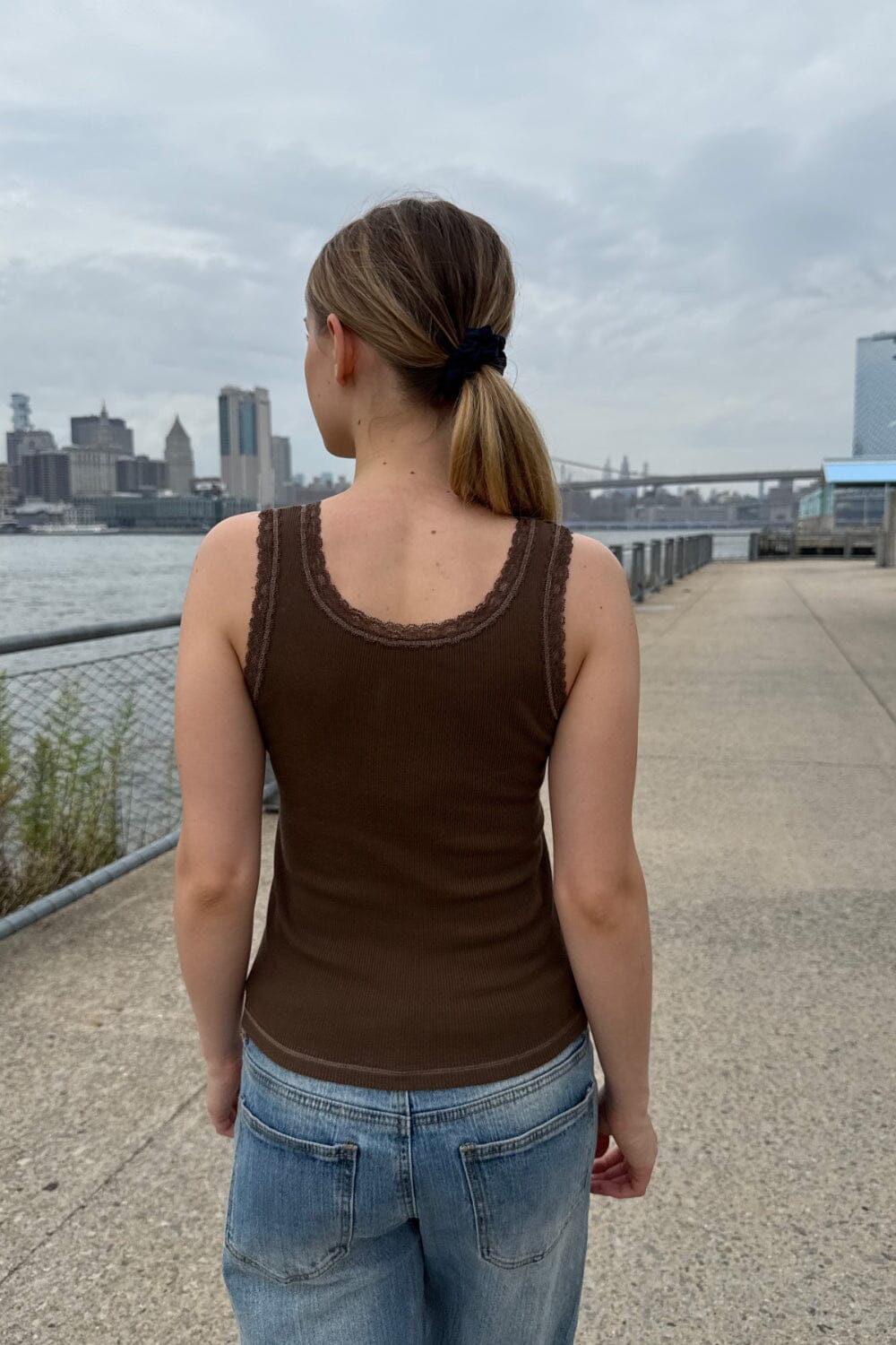 Ronnie Rib Lace Tank