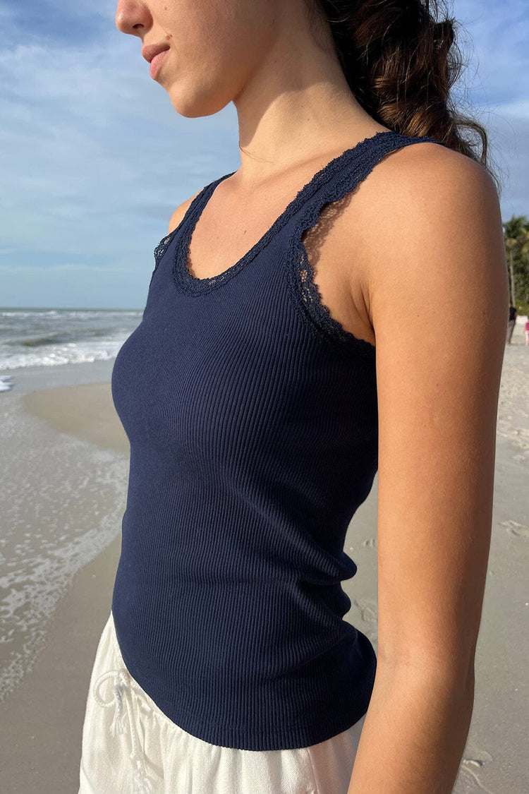 Ronnie Long Tank | Classic Navy / S