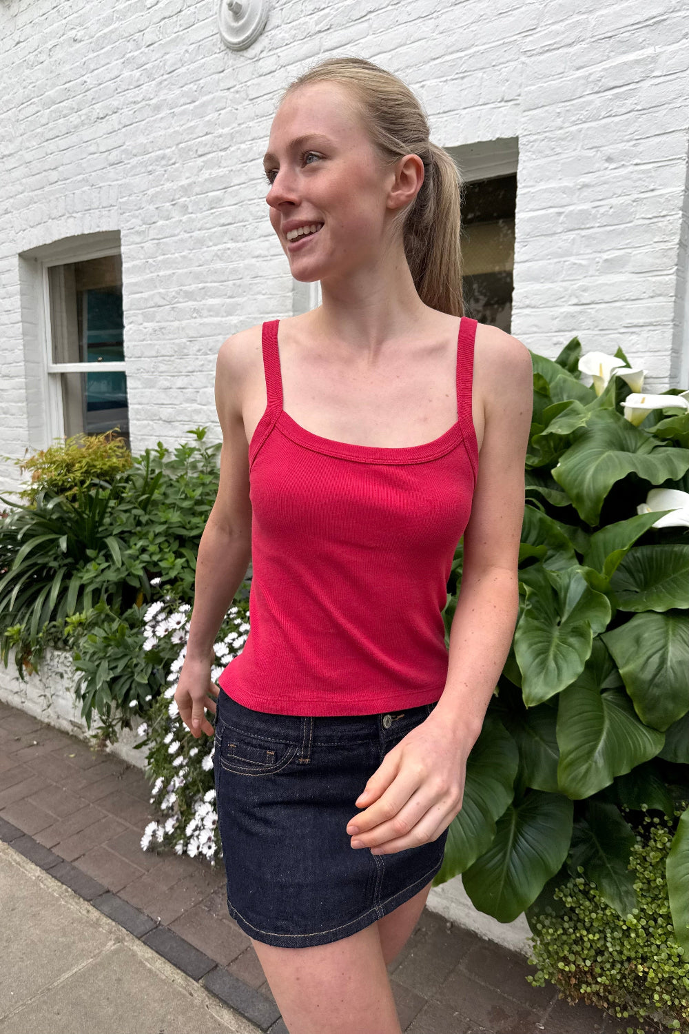 Belle Tank | Red / XS/S