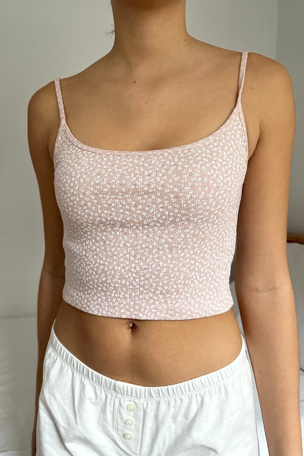 Brandy Melville Floral Crop Top Size undefined - $10 - From Claire