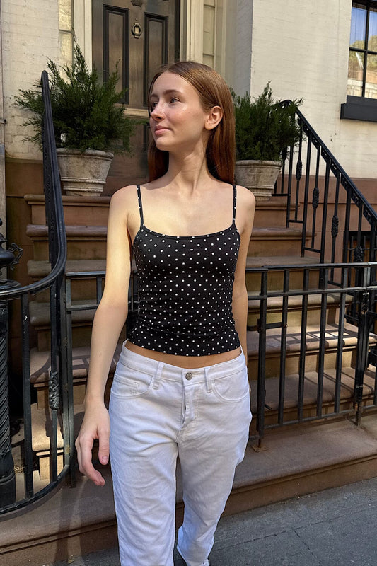 Black with White Polka Dots / XS/S