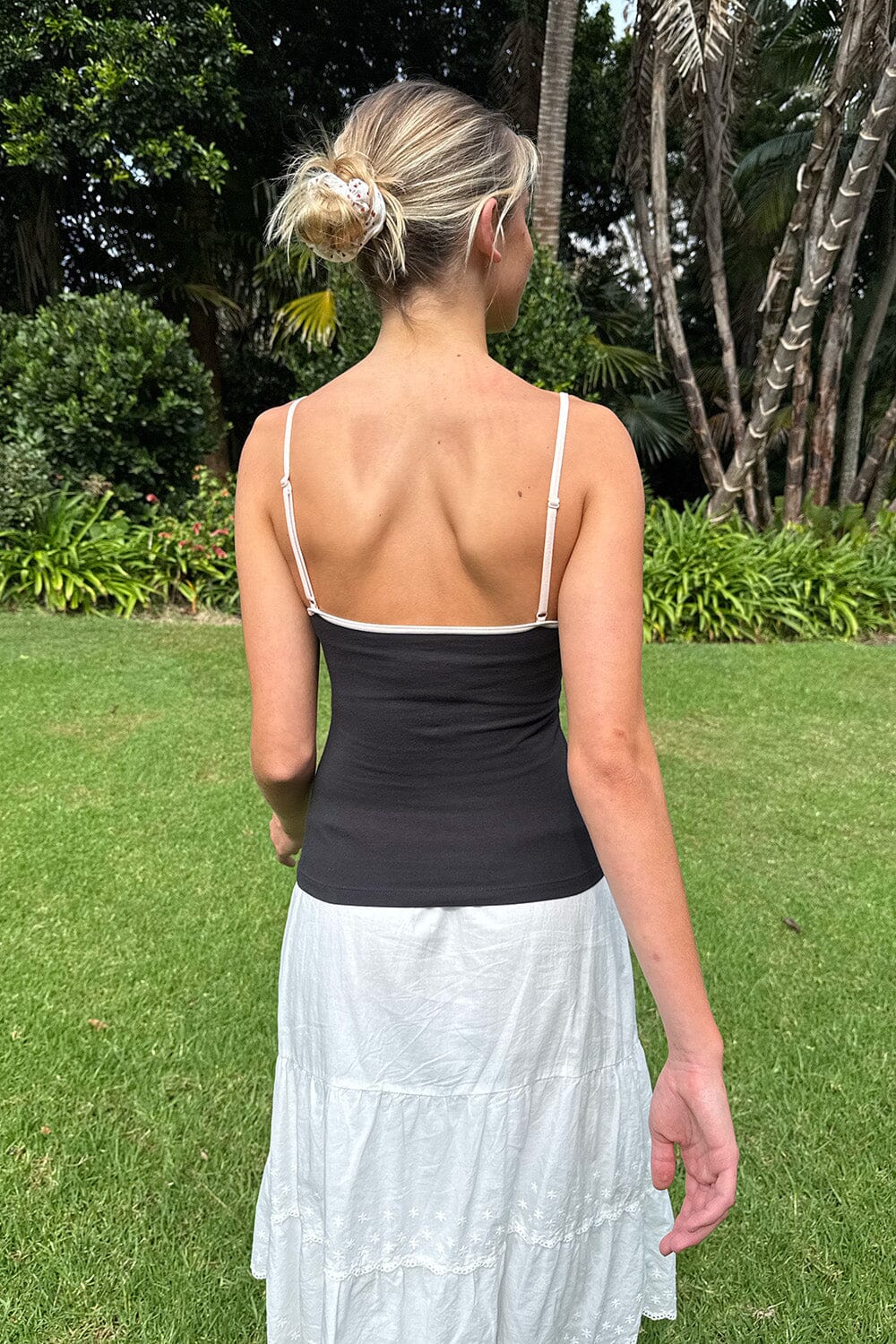 Skylar Bow Tank | Black / XS/S